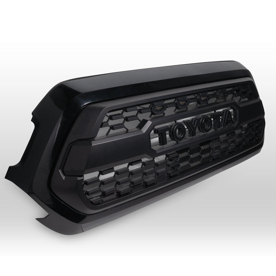 2016-2023 Gen 3 Toyota Tacoma TRD PRO Pre-Runner Style LED Grill Light Kit in sleek black design.