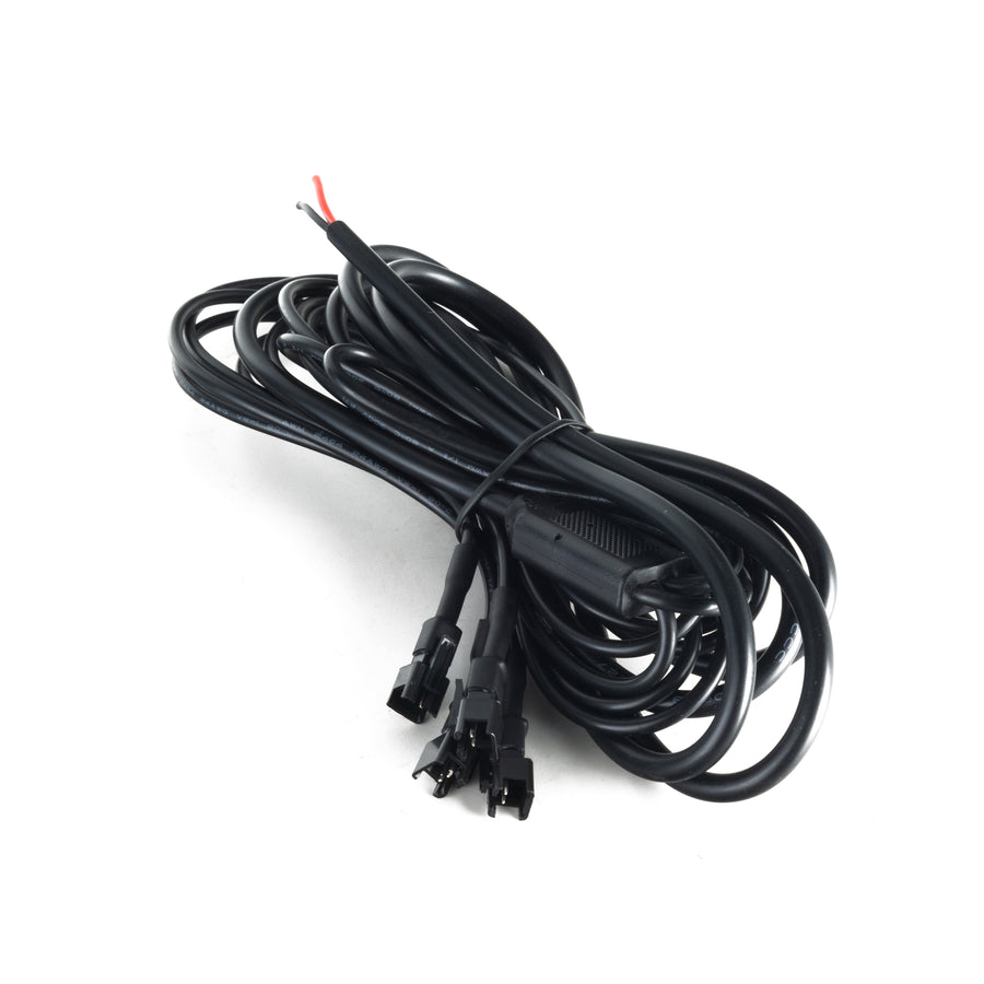 2016-2023 Gen 3 Toyota Tacoma TRD PRO Pre-Runner Style LED Grill Light Kit wiring harness with connectors.