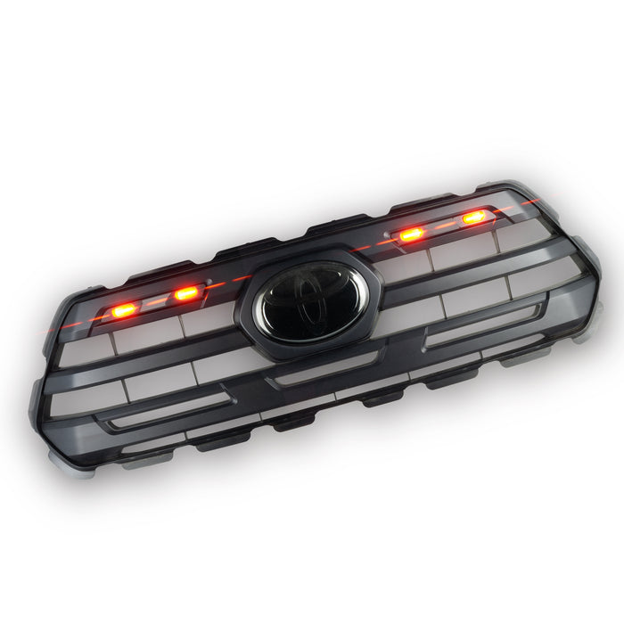 2016-2023 Toyota Tacoma SR5 Pre-Runner LED Grille Light Kit - Amber w/ Tinted Lens