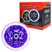 Pre-Installed 5.75" H5006/PAR46 Sealed Beam Headlight with purple LED halo ring.
