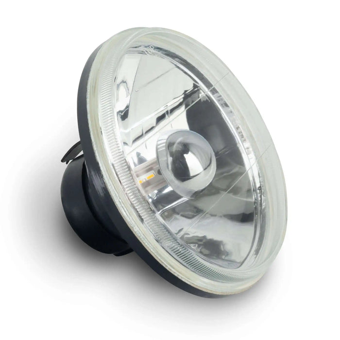 ORACLE Lighting 7" Sealed Beam Glass Lens Headlight – Non-Halo (Compatible with H4 LED Bulbs)