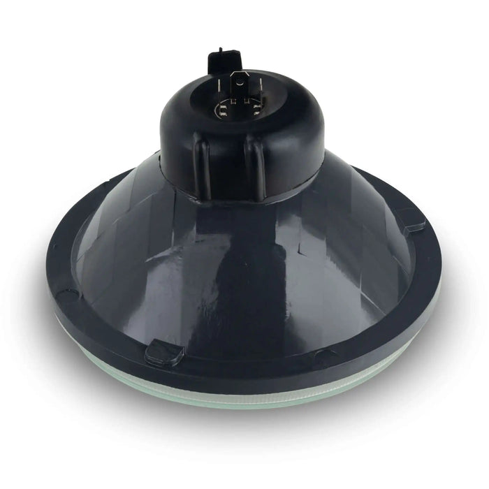 ORACLE Lighting 7" Sealed Beam Glass Lens Headlight – Non-Halo (Compatible with H4 LED Bulbs)