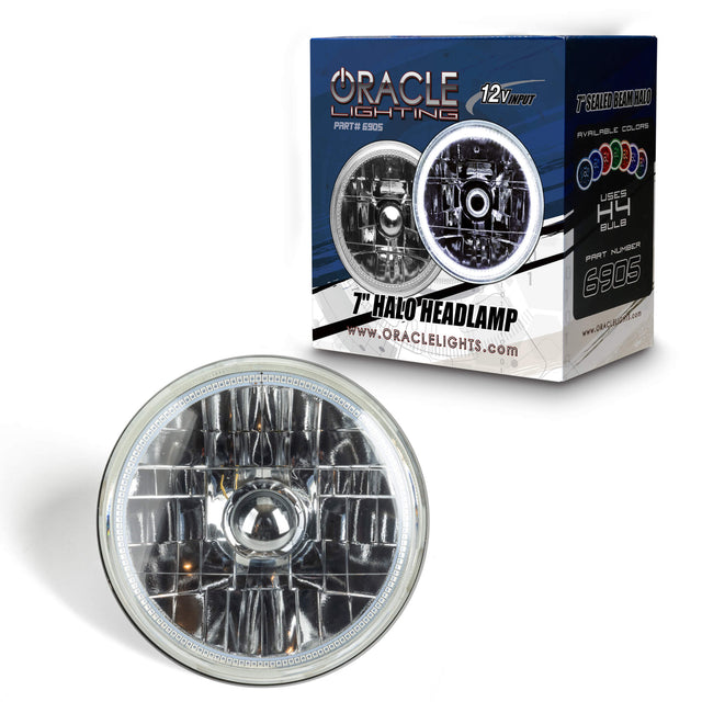 ORACLE 7" Sealed Beam Headlight with Pre-Installed SMD Halo