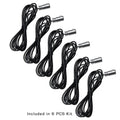 6 Fiber optic light heads.