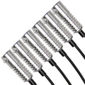 Close-up on six Fiber Optic LED Light Heads.