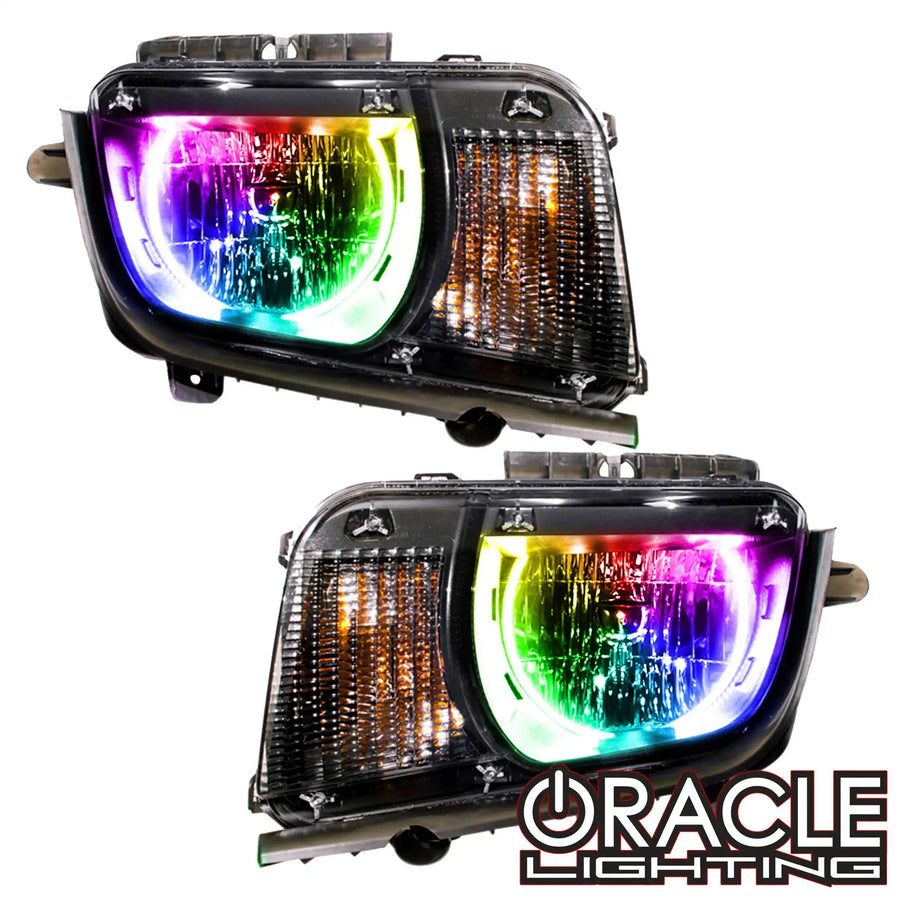 2010-2013 Chevrolet Camaro Non RS Pre-Assembled Headlights - Dynamic ColorSHIFT