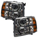 2007-2013 Chevy Silverado Pre-Assembled Halo Headlights - Chrome Housing