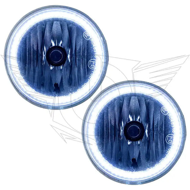 2005-2010 Chrysler 300 Base Pre-Assembled Fog Lights with white LED halo rings.