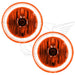 2005-2010 Chrysler 300 Base Pre-Assembled Fog Lights with amber LED halo rings.