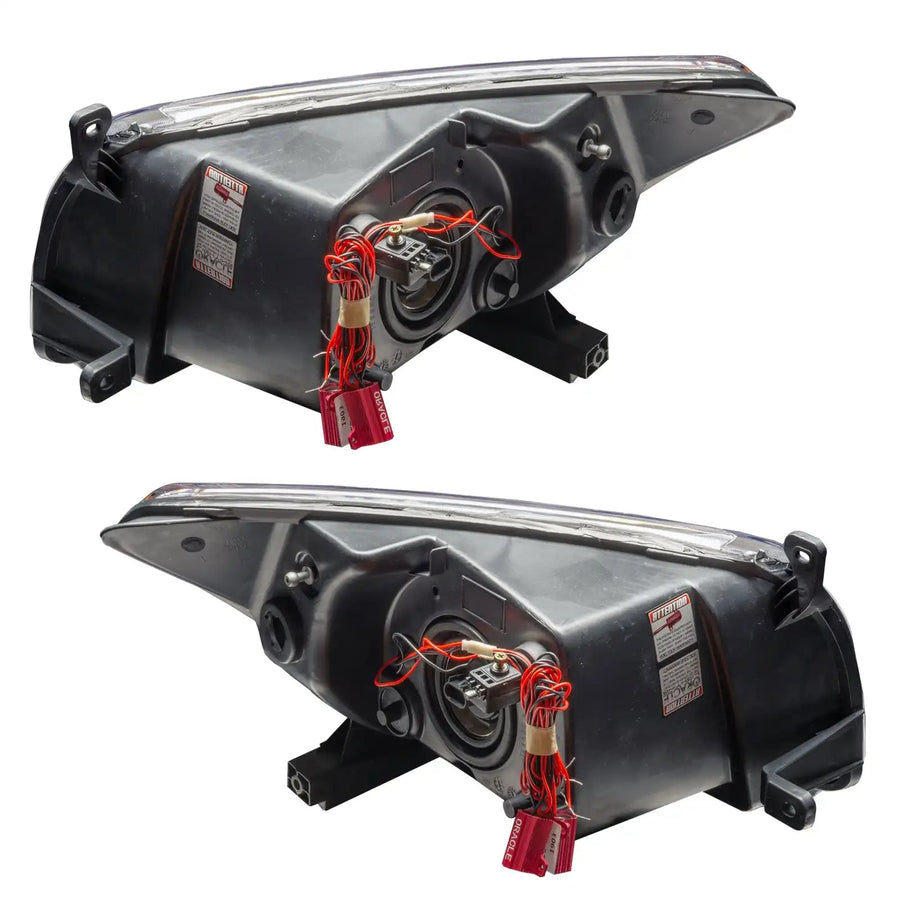 Rear view of 2007-2012 Dodge Caliber Pre-Assembled Headlights - Chrome