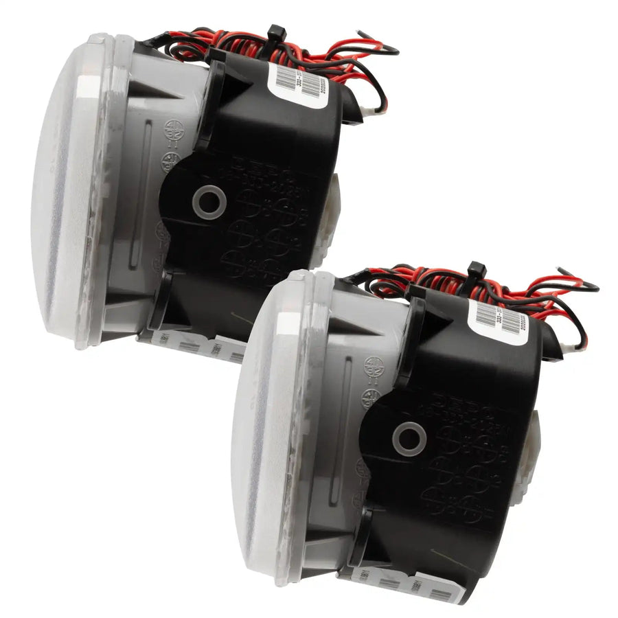 Side view of 2010-2017 Jeep Wrangler JK Pre-Assembled Halo Fog Lights