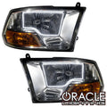 2009-2012 Ram Non-Sport Pre-Assembled Halo Headlights - Chrome Housing
