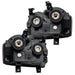 Rear view of 2008-2010 Jeep Grand Cherokee Pre-Assembled Headlights-Non HID