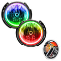 2007-2016 Jeep Wrangler JK Pre-Assembled Headlights with RF Controller.