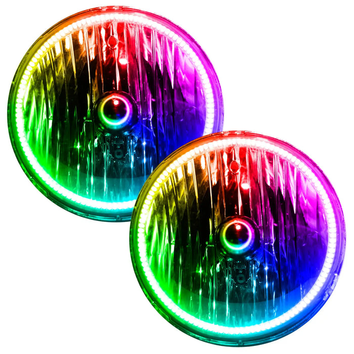 2007-2016 Jeep Wrangler Pre-Assembled Headlights - Dynamic ColorSHIFT