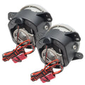 Rear view of 2007-2009 Jeep Wrangler JK Pre-Assembled Halo Fog Lights