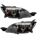 2004-2009 Mazda 3 Pre-Assembled Halo Headlights - Hatchback/Halogen Style