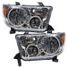 2007-2013 Toyota Tundra Pre-Assembled Halo Headlights - Chrome Housing