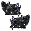 Rear view of 2007-2013 Toyota Tundra Pre-Assembled Halo Headlights - Chrome Housing