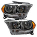 2011-2013 Dodge Durango Pre-Assembled Headlights Non-HID - Chrome Housing