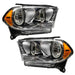 2011-2013 Dodge Durango Pre-Assembled Headlights Non-HID - Chrome Housing