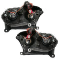Rear view of 2011-2013 Dodge Durango Pre-Assembled Headlights Non-HID - Chrome Housing