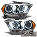 2011-2013 Dodge Durango Pre-Assembled Headlights Non-HID - Chrome Housing