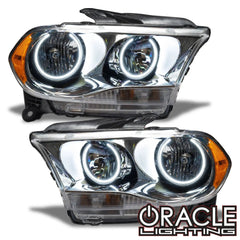 For 2011-2013 Dodge Durango Halogen Headlights (Driver & Passenger) – OE Style, Black Housing, Clear Lens