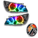 2001-2005 Lexus IS300 Pre-Assembled Halo Headlights-HID-Black Housing with RF Controller.