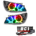 2001-2005 Lexus IS300 Pre-Assembled Halo Headlights-HID-Black Housing with BC1 Controller.