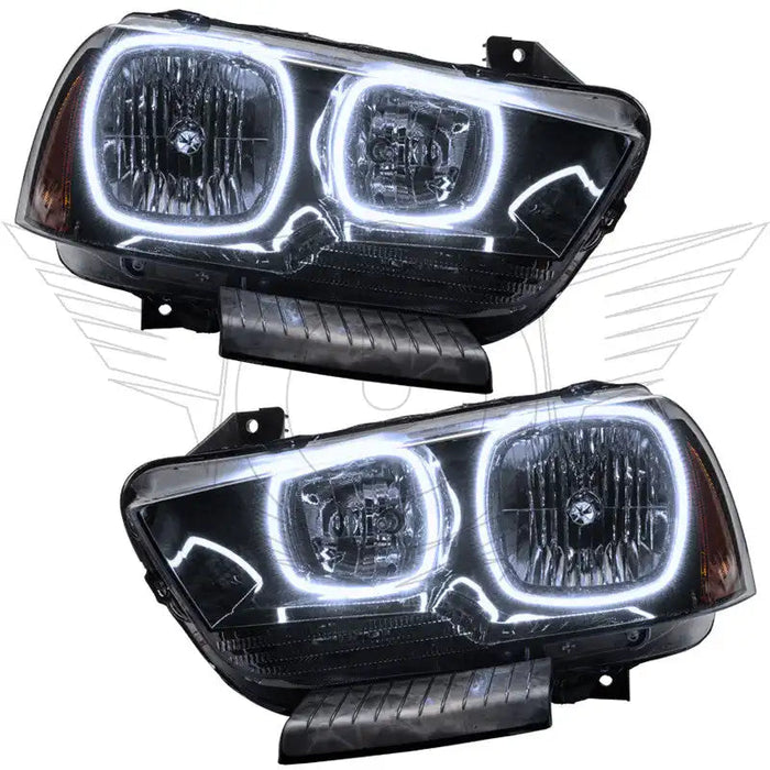 ORACLE Lighting 2011-2014 Dodge Charger Pre-Assembled Halo Headlights - Non HID - Black Housing - SMD / White ORACLE Lighting 2011-2014 Dodge Charger Pre-Assembled Halo Headlights - Non HID - Black Housing - SMD / White
