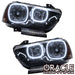 2011-2014 Dodge Charger Pre-Assembled Halo Headlights - Non HID - Black Housing
