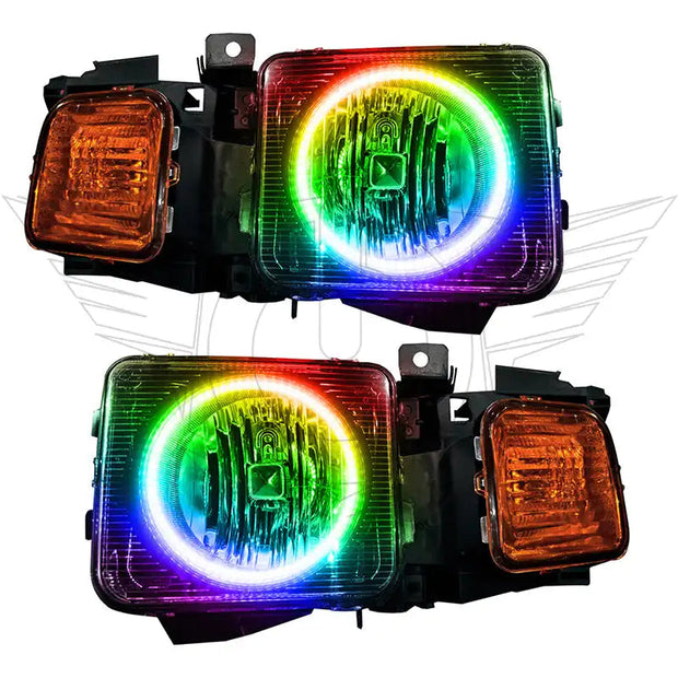 2006-2010 Hummer H3 Pre-Assembled Headlights - Dynamic ColorSHIFT