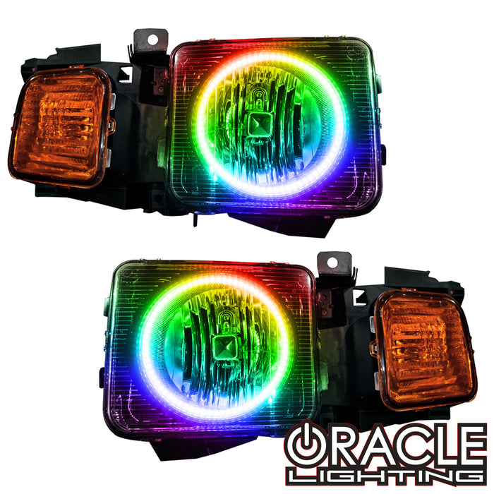 ORACLE Lighting 2006-2010 Hummer H3 Pre-Assembled Headlights - Dynamic ColorSHIFT