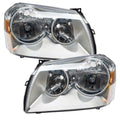 2005-2007 Dodge Magnum Pre-Assembled Halo Headlights - Chrome Housing