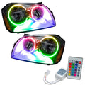 2005-2007 Dodge Magnum Pre-Assembled Halo Headlights - Chrome Housing with Simple Controller.