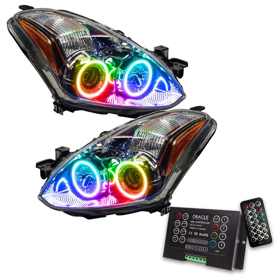 2010-2012 Nissan Altima Coupe Pre-Assembled Halo Headlights with 2.0 Controller.