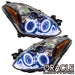 2010-2012 Nissan Altima Coupe Pre-Assembled Halo Headlights