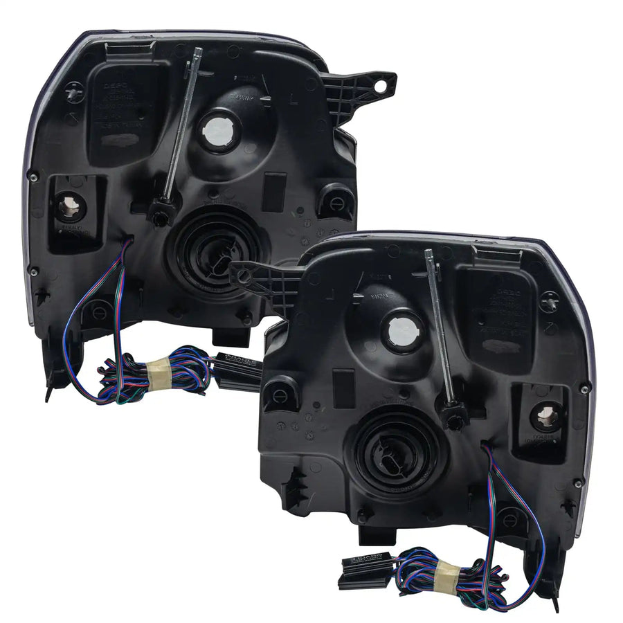 Rear view of 2007-2014 GMC Yukon Pre-Assembled Halo Headlights
