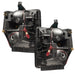 Rear view of 2008-2010 Ford F-250/F-350 Super Duty Pre-Assembled Halo Headlights - Chrome Housing