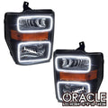 2008-2010 Ford F-250/F-350 Super Duty Pre-Assembled Halo Headlights - Black