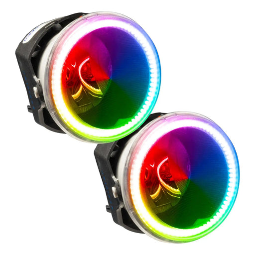 2011-2013 Dodge Durango Pre-Assembled Halo Fog Lights with ColorSHIFT LED halo rings.