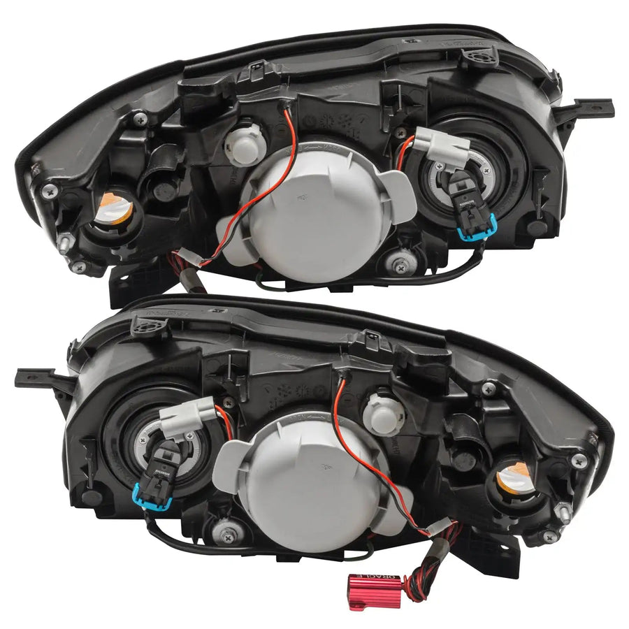 Rear view of 2008-2009 Subaru Legacy Pre-Assembled Headlights - Chrome