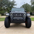 Front end of a Jeep with Oculus Headlights installed.