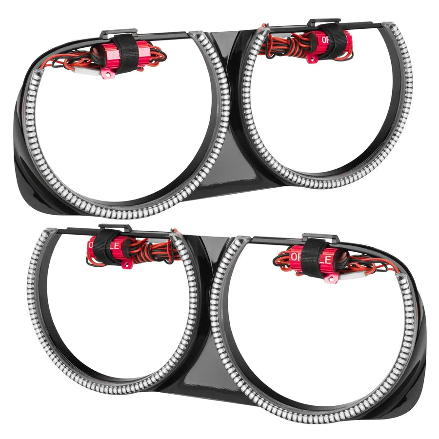 2015-2023 Dodge Challenger Pre-Installed Halo Headlight Bezels