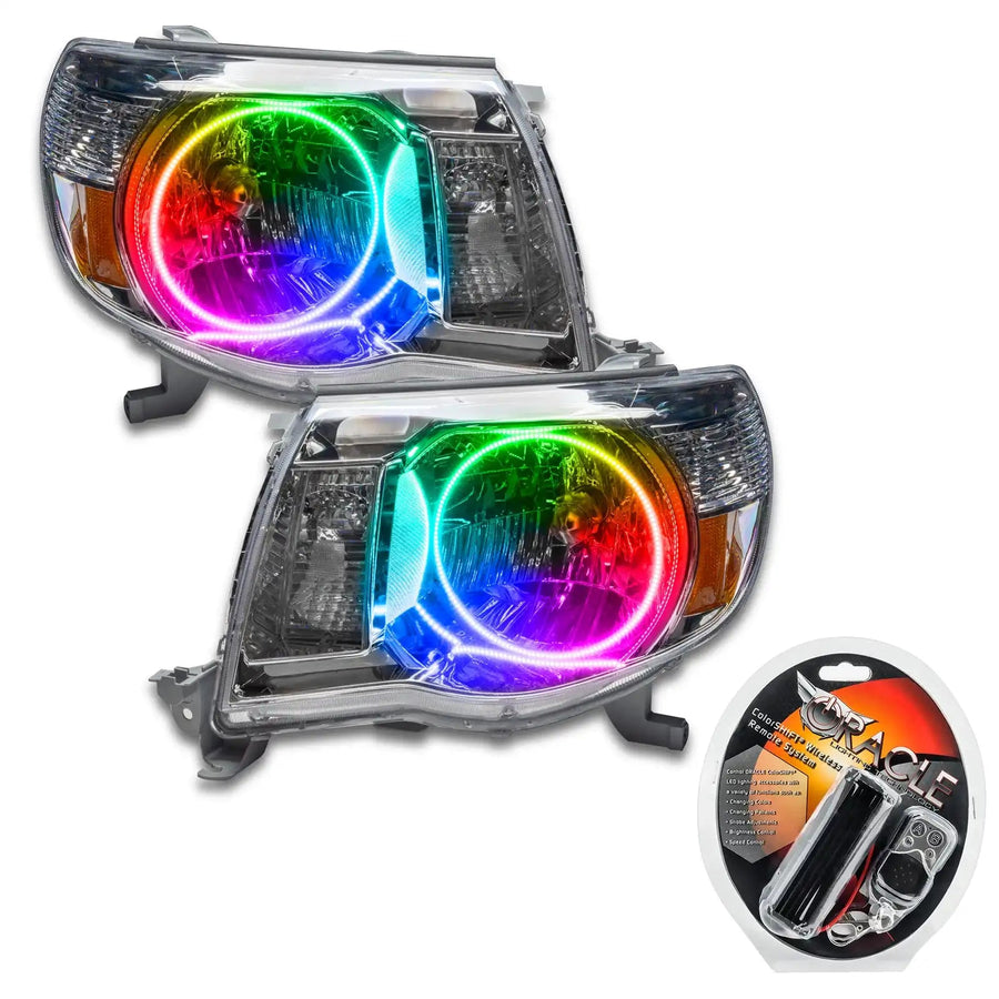 2005-2011 Toyota Tacoma Pre-Assembled Halo Headlights with RF Controller.