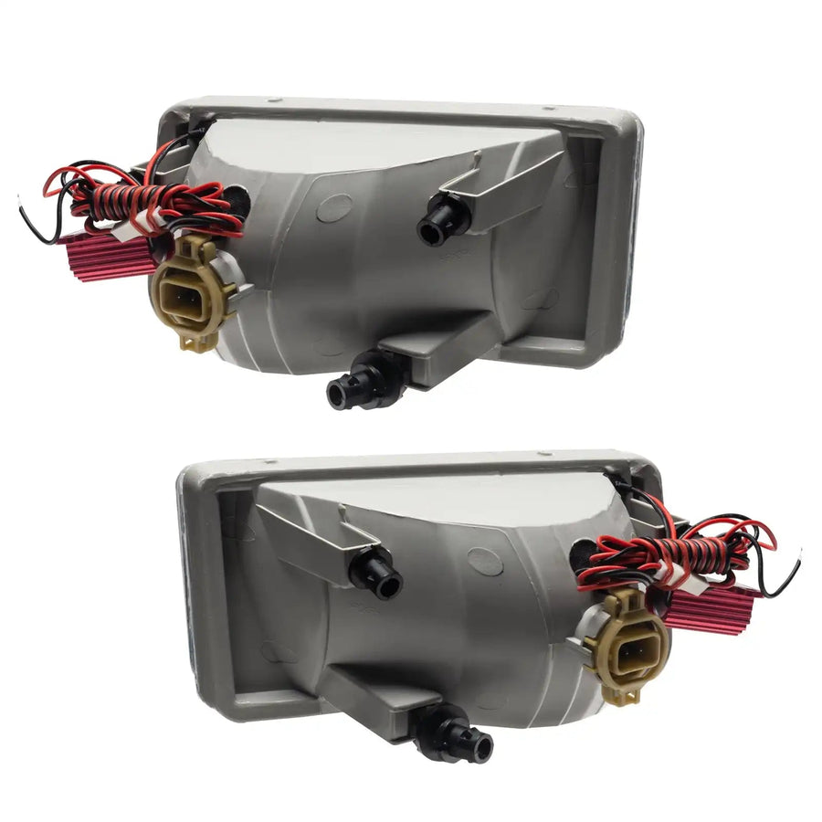 Rear view of 2007-2015 Chevy Silverado Pre-Assembled Fog Lights - Round Style