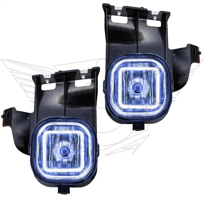 2006-2007 Ford Ranger Pre-Assembled Halo Fog Lights with white LED halos.