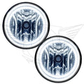 2008-2011 Ford Ranger Pre-Assembled Halo Fog Lights with white LED halo rings.