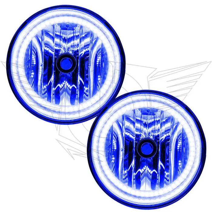 2008-2011 Ford Ranger Pre-Assembled Halo Fog Lights with blue LED halo rings.